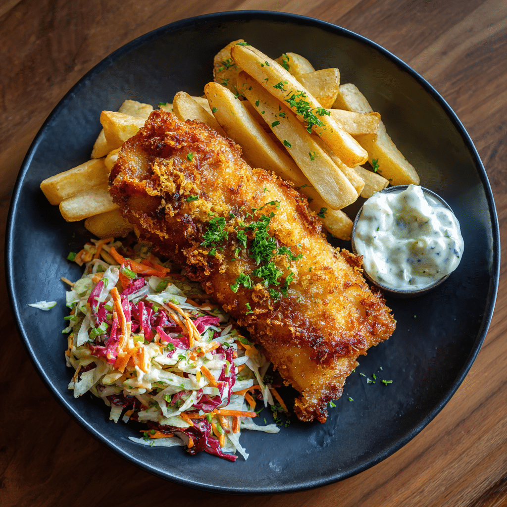 serving sourdough discard fish batter