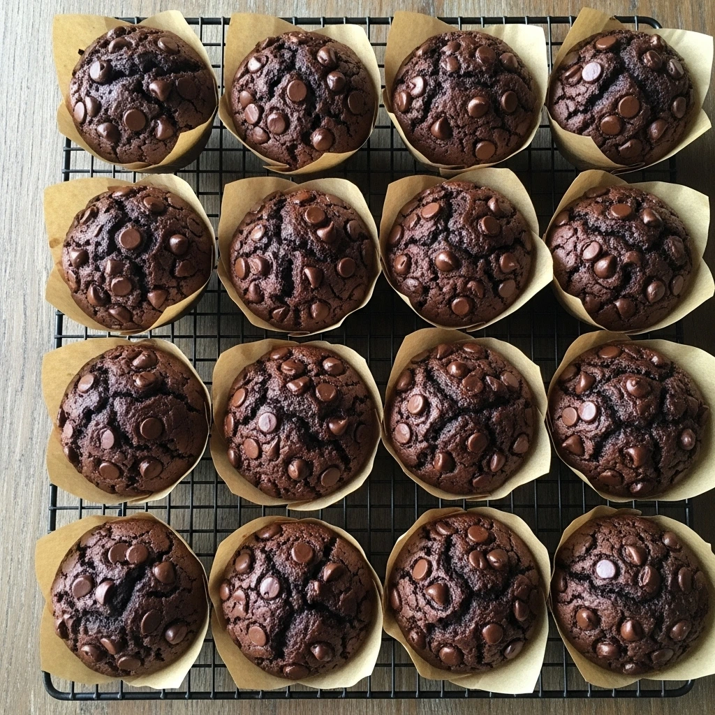 Sourdough Chocolate Banana Muffins