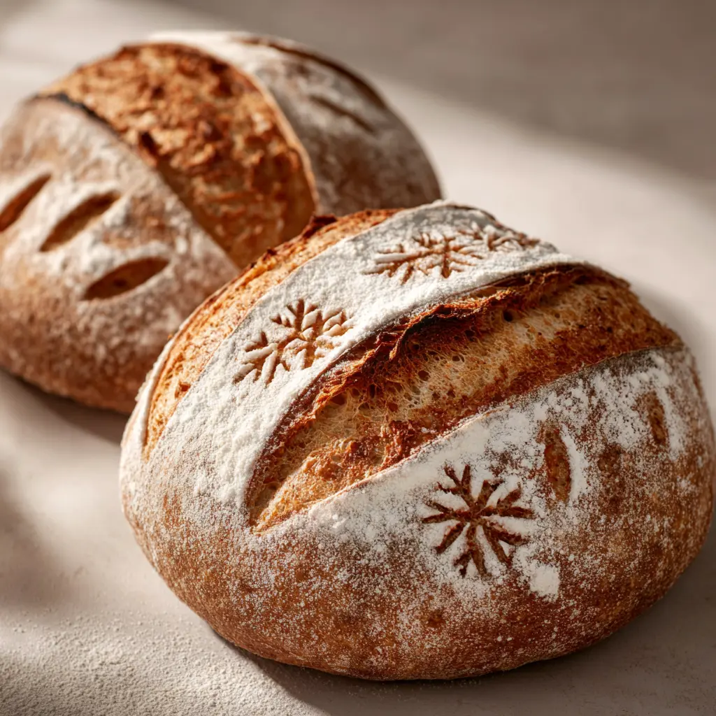 Snowman Sourdough Scoring Ideas featured dish plated