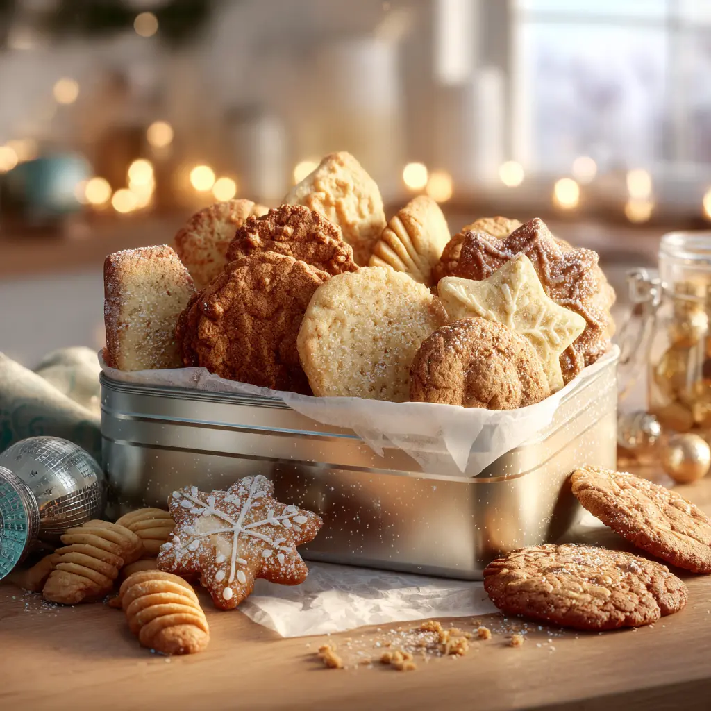 Discard Christmas Cookies featured dish plated