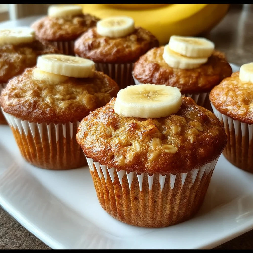 Best Healthy Banana Oat Muffins