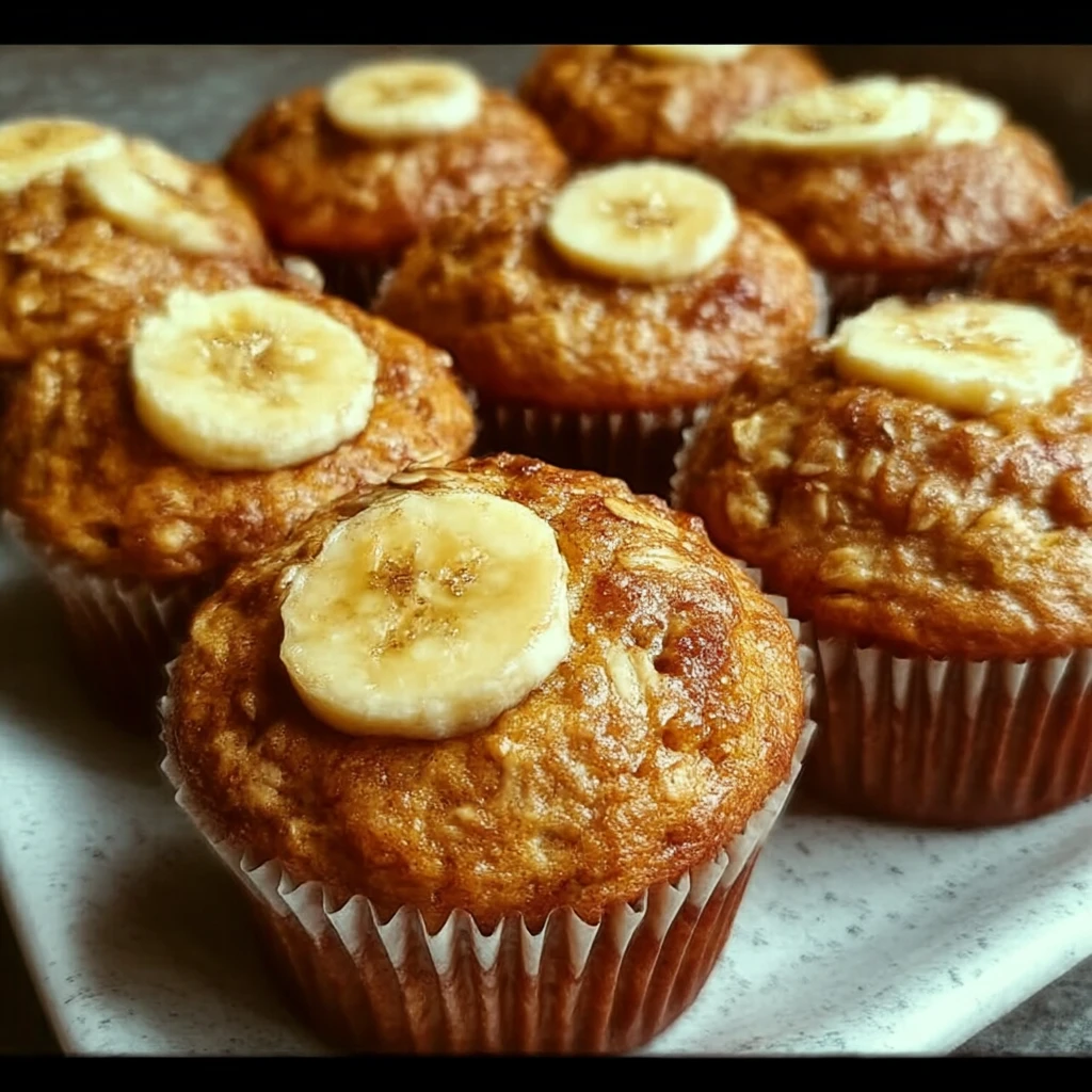 Best Healthy Banana Oat Muffins