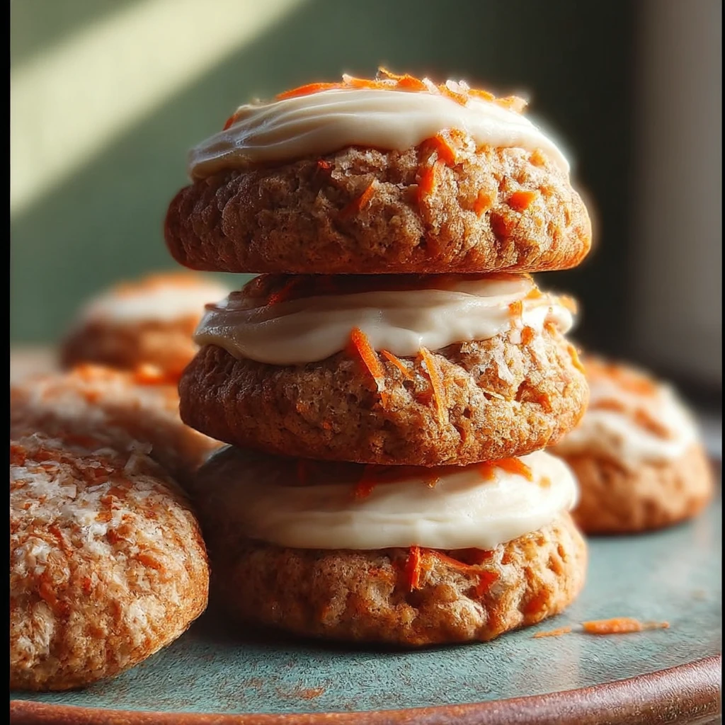 Carrot Cake Cookies featured dish plated